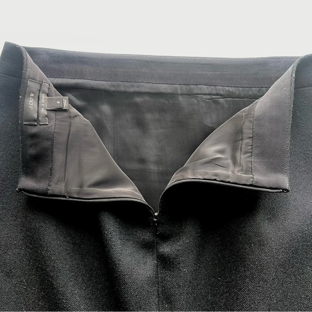 J. Crew Black Wool No. 2 Pencil Skirt - Picture 7 of 8